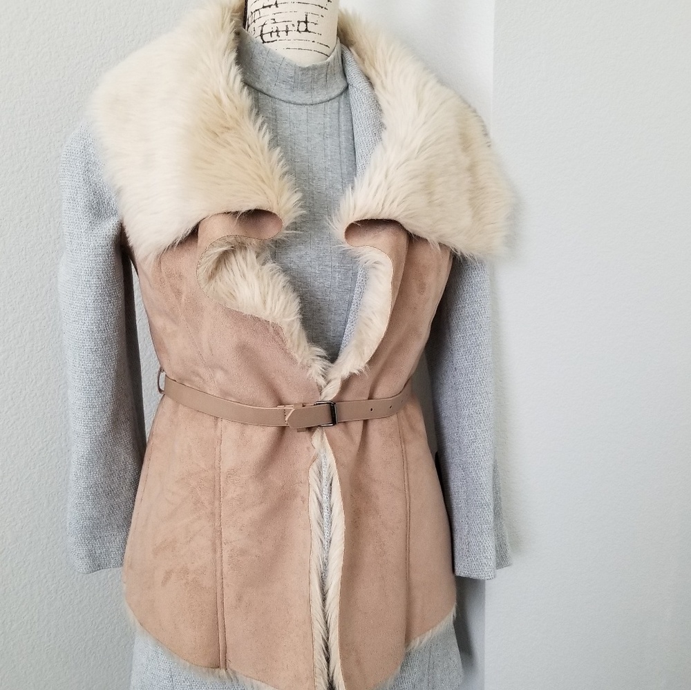 Armani exchange fur vest